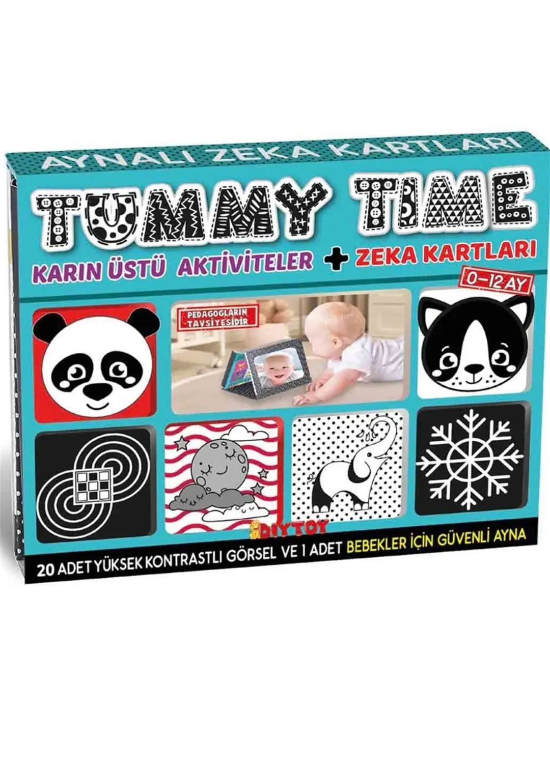 Tummy Time Aynalı Zeka Kartları 5