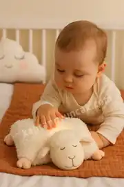 Birlik Oyuncak Türkçe Masal Anlatan Peluş Kuzu Yastık 2