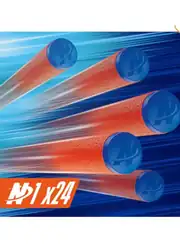 Nerf Sünger Mermili Işıklı Loadout Cyberlight Ghost 24 Mermili Sünger Dart Atan Nerf Silah 35 cm 7