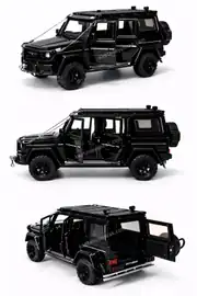 Kapıları Açılıp Kapanabilen Çek Bırak Sesli ve Işıklı Metal Mercedes Amg G63 Jeep 1