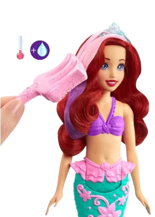 Disney Prenses Muhteşem Renk Değiştiren Saçlı Deniz Kızı Ariel HLW00