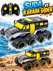 Uzaktan Kumandalı Şarjlı Suda ve Karada Gidebilen 8x8 Arazi Zırhlı Araç 2