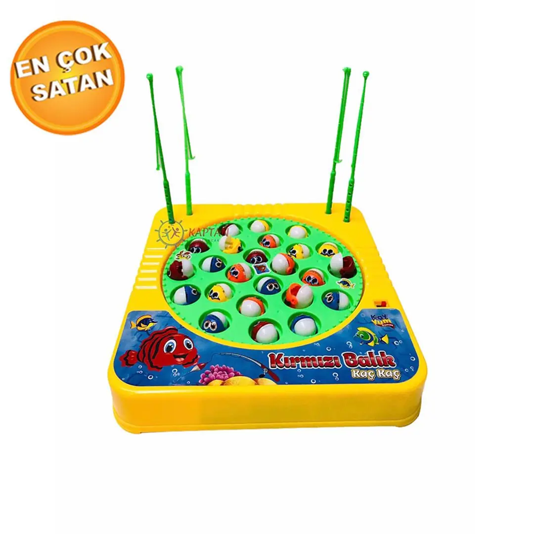 Kırmızı Balık Pilli Müzikli Balık Yakalama Oyunu 6