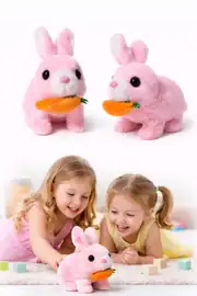 Sesli Işıklı Zıplayan Hareketli Havuçlu Tavşan 1
