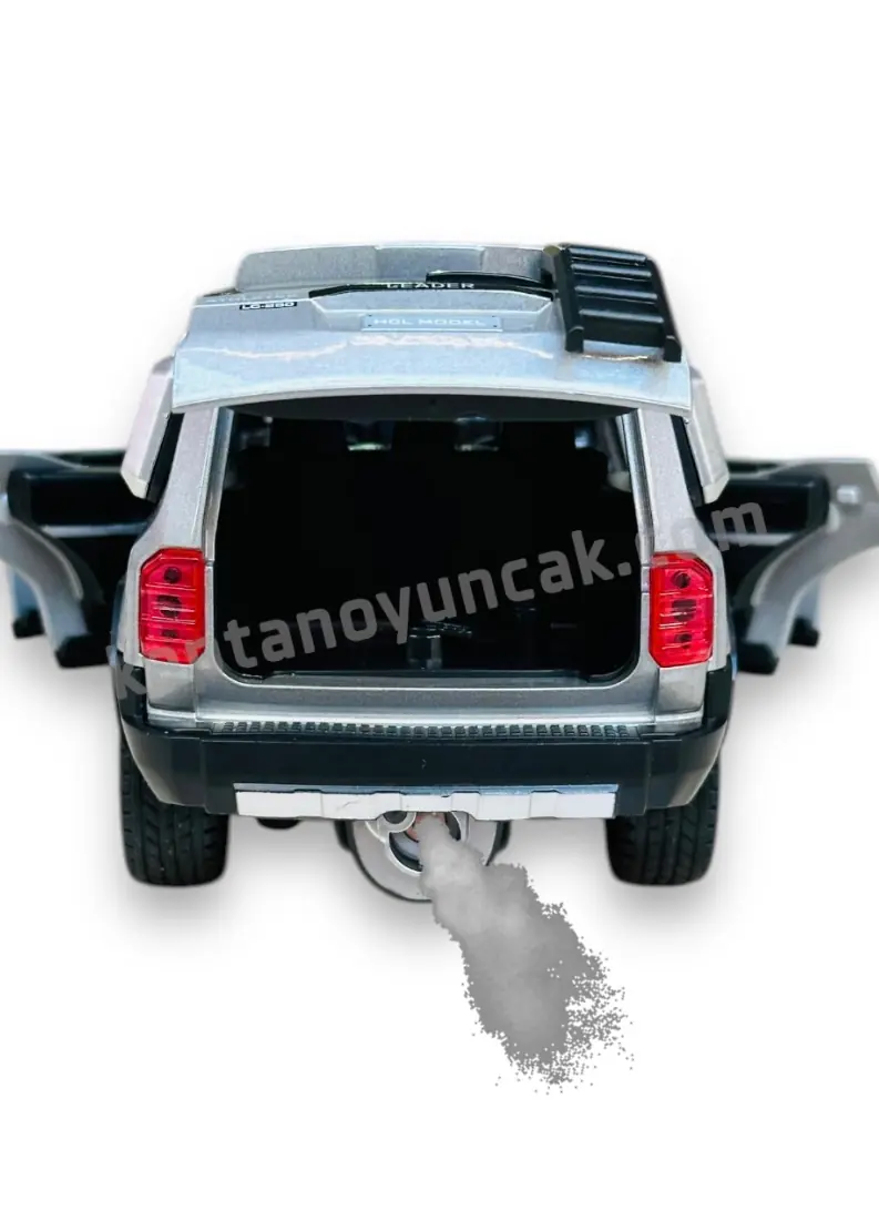 Çek Bırak Sesli ve Işıklı Duman Çıkartan Metal Jeep 5