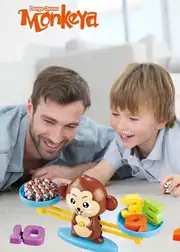 Kayyum Eğitici Maymun Denge Oyunu İşlem Kartları Matematik Öğretici Oyun Seti 3
