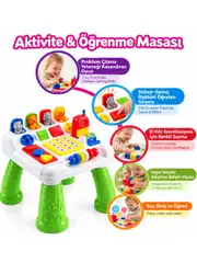 Eğitici Aktivite 3 Farklı Dil Sesli Müzikli Şekil ve Sayıları Öğreten Eğitici Oyuncak 4