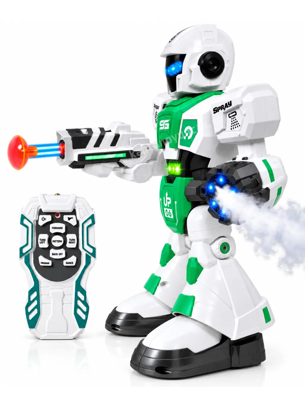 Uzaktan Kumandalı Vantuz ve Duman Atabilen Akıllı Robot 6