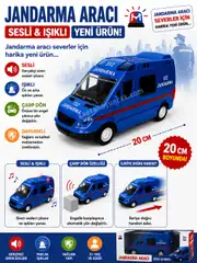 Sürtmeli Sesli ve Işıklı Jandarma Ekip Araba 1