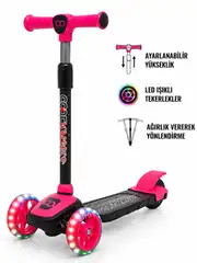 Cool Wheels 3 Tekerlekli Katlanabilir Twist Işıklı Scooter 3