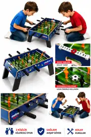 Ahşap Ayaklı Futbol Maçı Langırt Oyun Seti 1