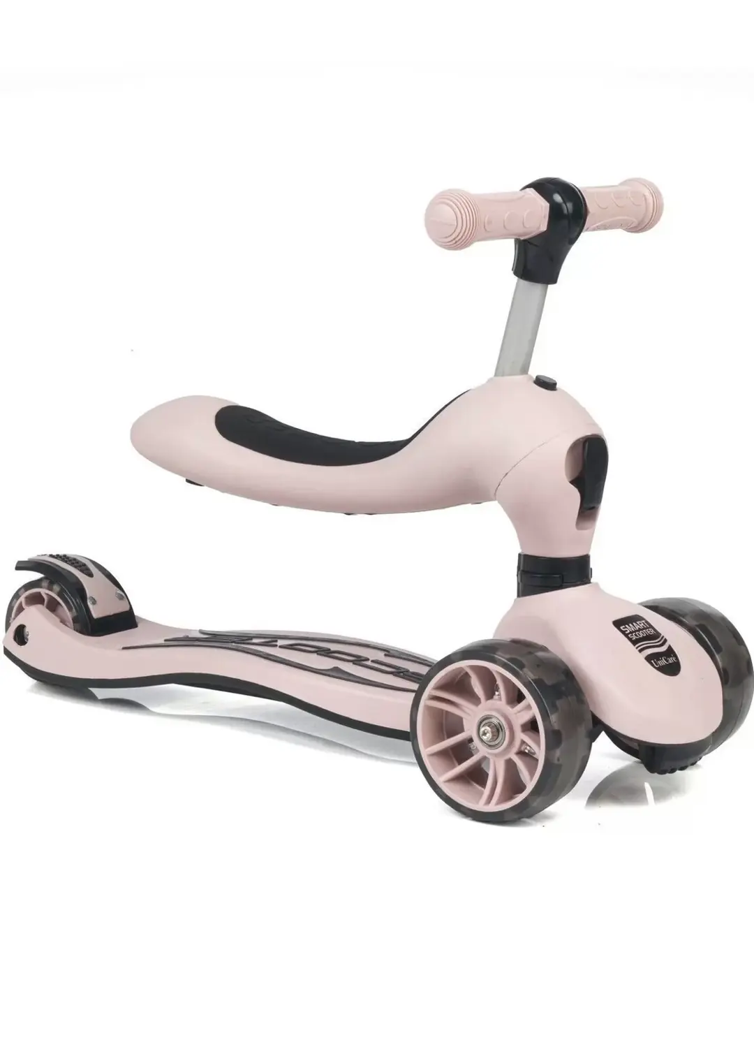 Smart Tekerlekleri Led Işıklı Oturaklı Scooter 5