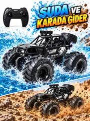 Uzaktan Kumandalı Şarjlı Suda ve Karada Gidebilen 4x4 Off Road Araba 2