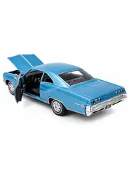 Kapıları Açılıp Kapanabilen Çek Bırak Metal Chevrolet İmpala S 1965 1:24 3