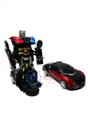 Transformers Robota Dönüşen Pilli Bugatti Oyuncak Araba 2