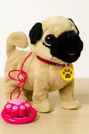 Tasmalı Dil Çıkartan Şarjlı Sesli Hareketli Sevimli Köpek Büyük Boy 2