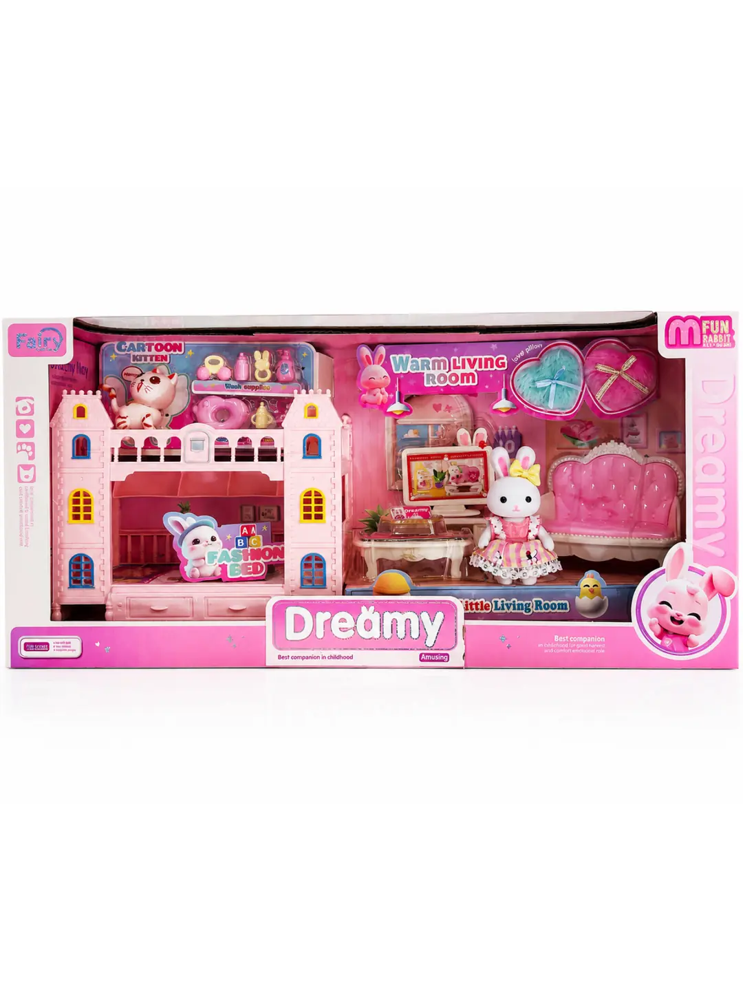 Bay Dreamy Mini Tavşan Ailesi Eğlenceli Ranza Seti 6