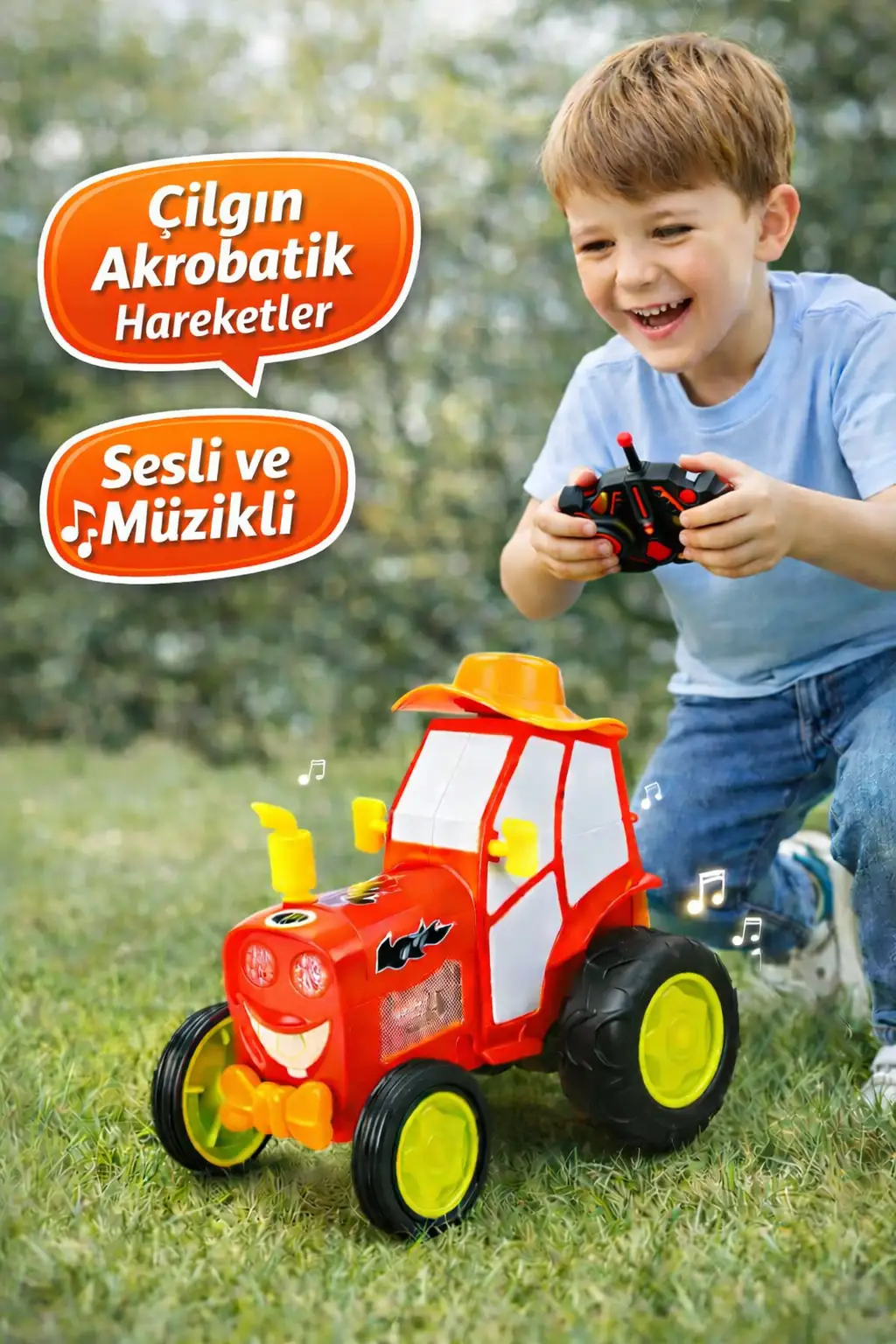 Uzaktan Kumandalı Şarjlı Dans Eden Çılgın Traktör 2
