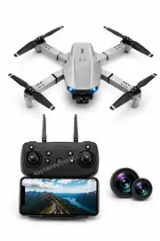 Uzaktan Kumandalı 4K Çekim Yapabilen Kameralı Katlanabilir Drone Mini 1
