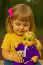 Melis Kostümlü Masal Anlatan Gözlüklü Et Bebek 1