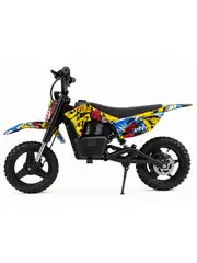 Cool Wheels 36V Elektrikli Çocuk Cross Motor 14 inç Teker Bluetooth LED Far 3 Kademe Hız Ayarlı 4