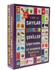 Sayılar Renkler Şekiller İlişki Kurma Zıt Kavramlar 5 li Süper Eğitici Oyuncak 3