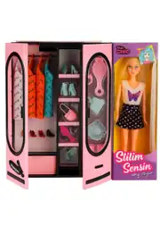 Stilim Sensin Barbie Bebek Elbise Gardıroplu Aksesuarlı Oyun Seti 2