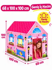 Luna Pembe Oyun Çadırı Oyun Evi 1