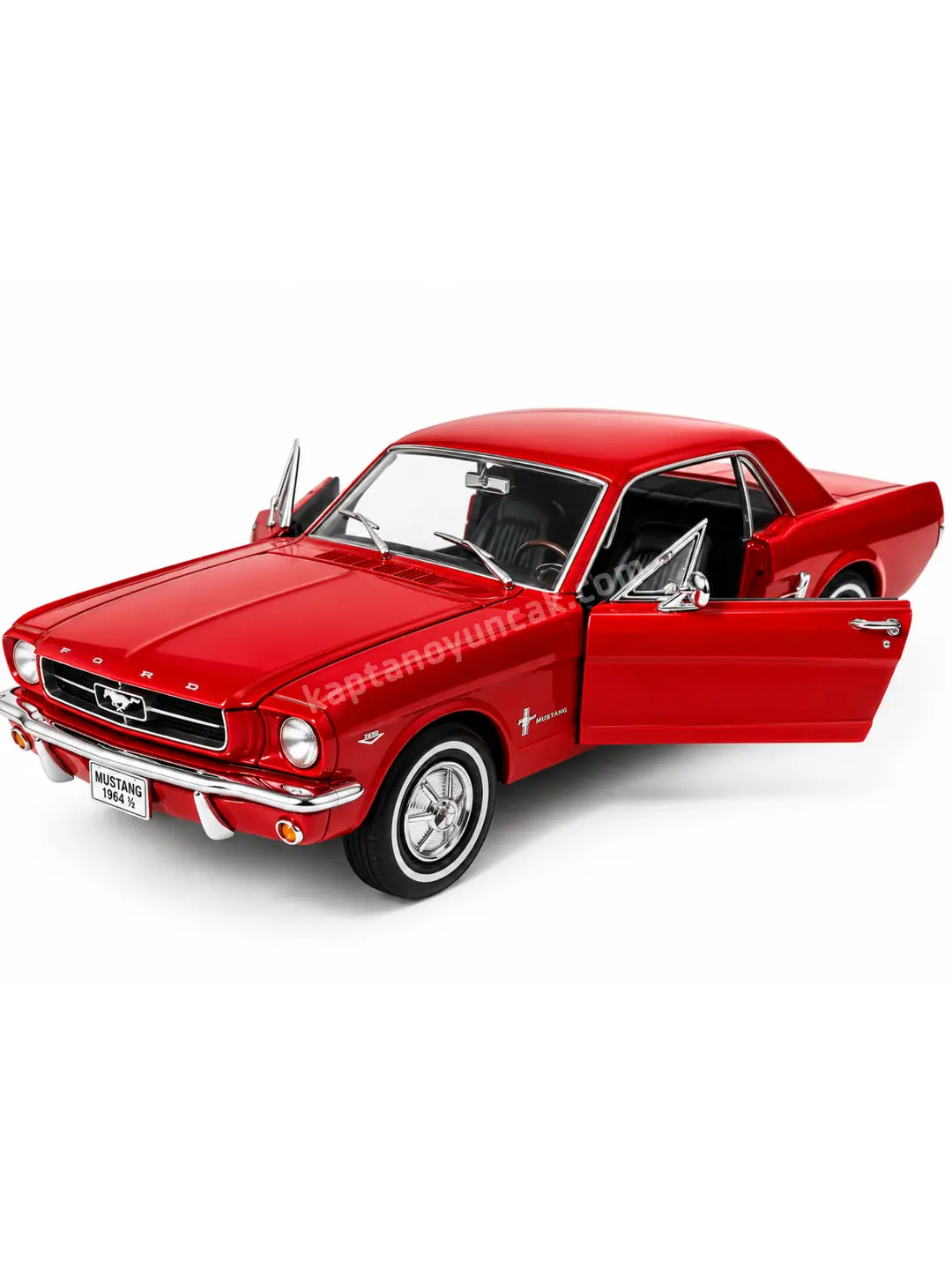Kapıları Açılıp Kapanabilen Çek Bırak Metal Ford Mustang Coup 1964 1:24 3