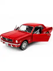 Kapıları Açılıp Kapanabilen Çek Bırak Metal Ford Mustang Coup 1964 1:24 3