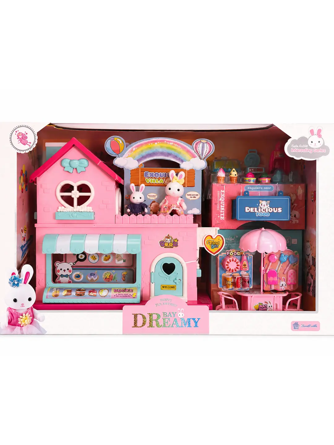 Bay Dreamy Mi̇ni̇ Tavşan Ailesi Büyük Tatlı Dükkanı Seti 5