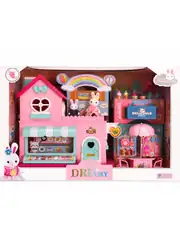 Bay Dreamy Mi̇ni̇ Tavşan Ailesi Büyük Tatlı Dükkanı Seti 5
