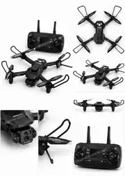 Uzaktan Kumandalı 4K Çekim Yapabilen Kameralı Katlanabilir Drone 3