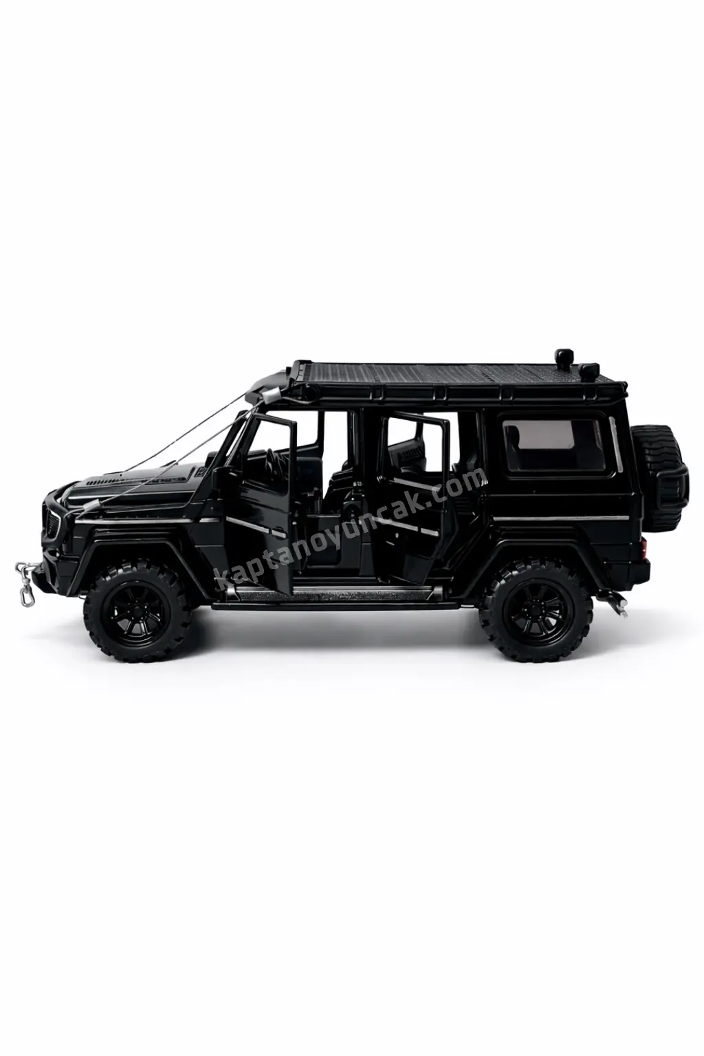 Kapıları Açılıp Kapanabilen Çek Bırak Sesli ve Işıklı Metal Mercedes Amg G63 Jeep 4