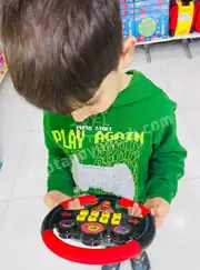 Oyuncak Direksiyon Eğitici Türkçe Sesli Müzikli Eğitici Yarışçı Oyuncak Direksiyon 3