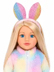 Tavşan Kulaklı Saç Bantlı Alya Bebek 47 cm 2
