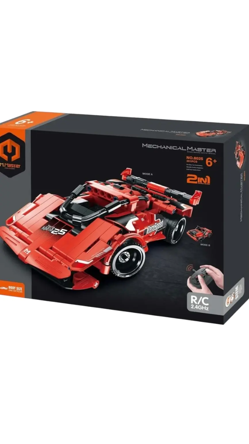 Master Uzaktan Kumandalı 2 si 1 Arada Lego Spor Araba 351 Parça Lego 5