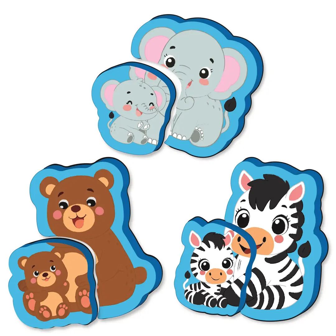 6-16 Ay İlk Pofidik Magnet Puzzle - Orman Hayvanları 3
