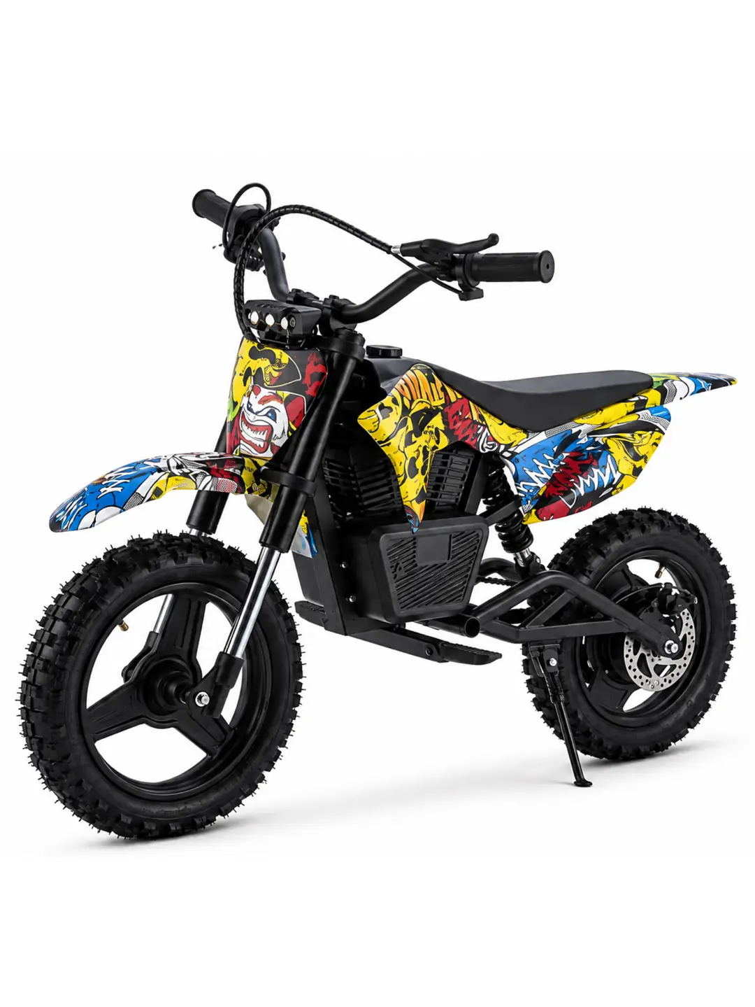 Cool Wheels 36V Elektrikli Çocuk Cross Motor 14 inç Teker Bluetooth LED Far 3 Kademe Hız Ayarlı 3
