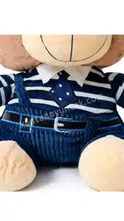Kravatlı Oturan Peluş Ayı 40 Cm 3