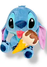 Lisanslı Dondurma Yiyen Peluş Stitch 25 Cm 4