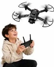 Uzaktan Kumandalı 4K Çekim Yapabilen Kameralı Katlanabilir Drone 1