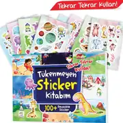 Tükenmeyen Sticker Kitabım 100+ Tekrar Tekrar Kullanılabilen Sticker 2
