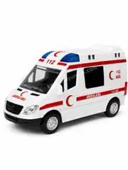 Sürtmeli Sesli ve Işıklı Ambulans Ekip Araba 2