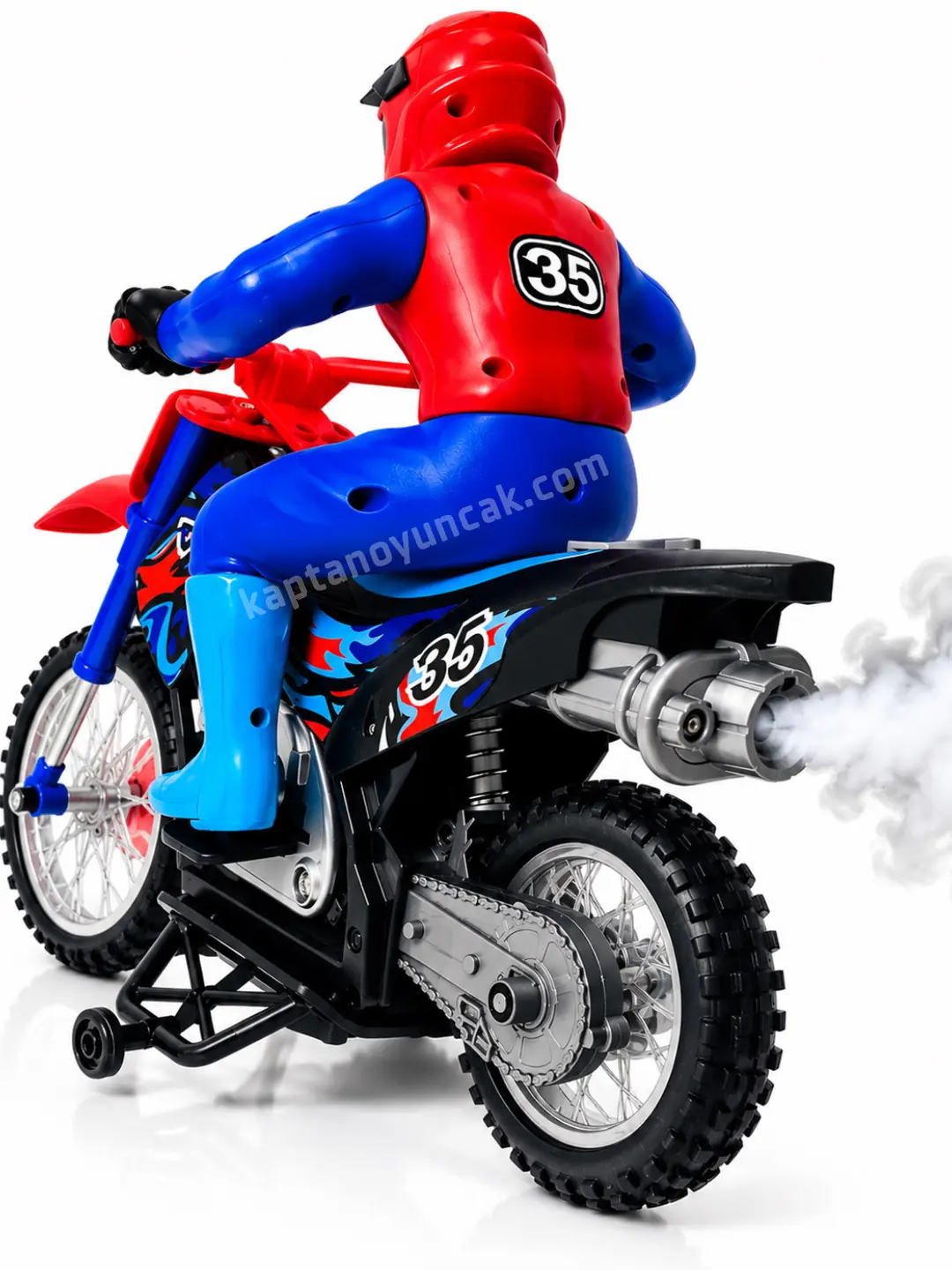 Uzaktan Kumandalı Şarjlı Duman Atabilen 20 KM Hız Yapabilen Rc Cross Motosiklet 5