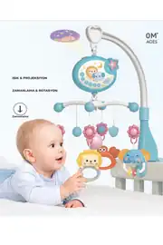Işıklı Sesli Müzikli Bebek Dönence Beşik Takılan Dönence 2