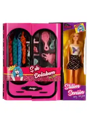 Stilim Sensin Barbie Bebek Elbise Gardıroplu Aksesuarlı Oyun Seti 7