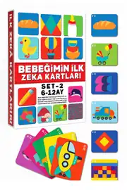 Eğitici Kartlar 6-12 Ay Erken Eğitim Zeka Kartı 2