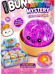 Dumpling Squishy Sürpriz Simli Renkli Çin Mantısı Büyük Boy 2