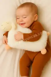 Birlik Oyuncak Türkçe Masal Anlatan Peluş Kuzu Yastık 1